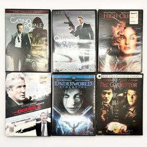 Action / Adventure Movie Lot of 6 Pre-Owned PG-13 and R Rated DVDs